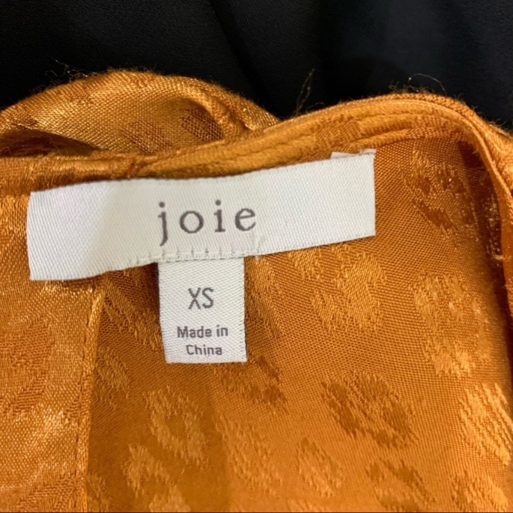 Joie Tau Silky Gold Leopard Print Jumpsuit - Picture 5 of 6